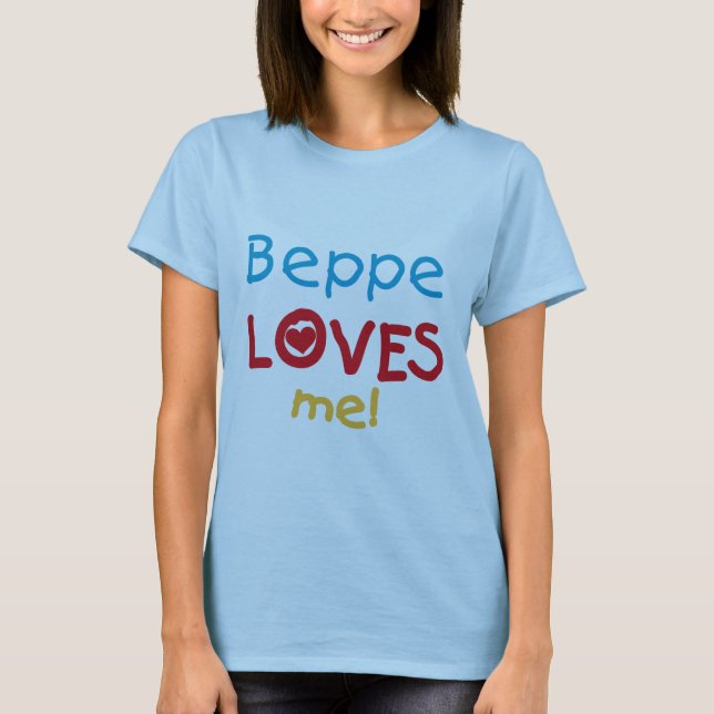 Beppe me ama camisetas y regalos (Anverso)