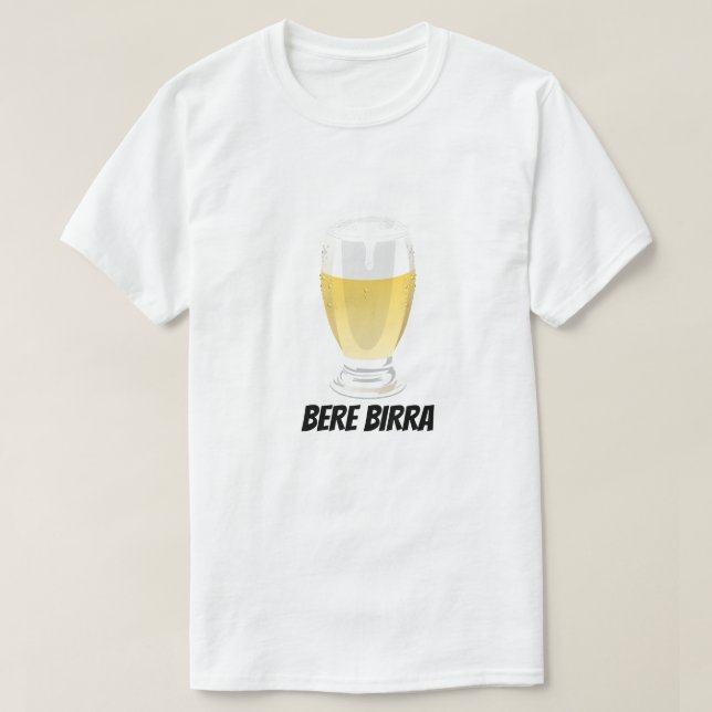 Bere birra | Camiseta de cerveza de bebida (Diseño del anverso)