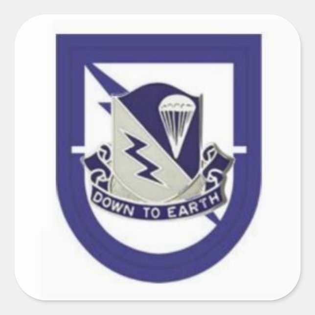 Beret Flash/DUI 1.ª Bn 507ª infantería Pegatinas (Anverso)