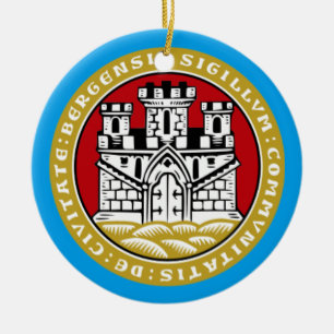 Bergen Noruega* Ornamento de Navidad