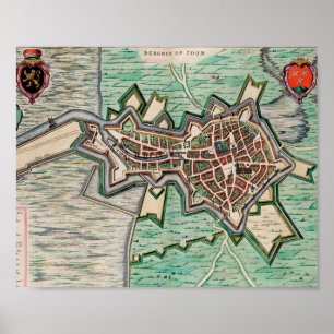 Bergen op Zoom en 1649 Póster