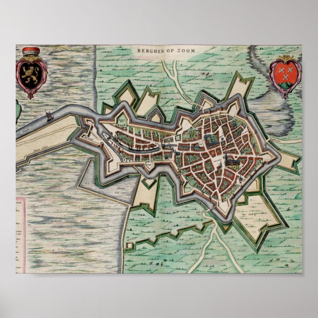 Bergen op Zoom en 1649 Póster (Frente)