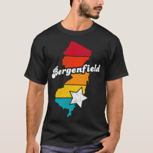 Bergenfield New Jersey Vintage Distresage Souvenir