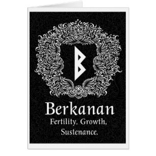 Berkanan Rune /Fertility/Black Version