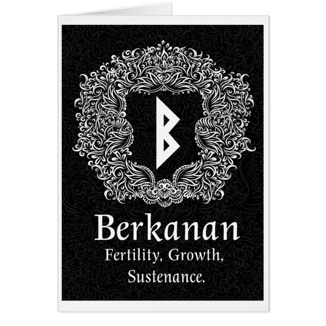 Berkanan Rune /Fertility/Black Version (Frente)