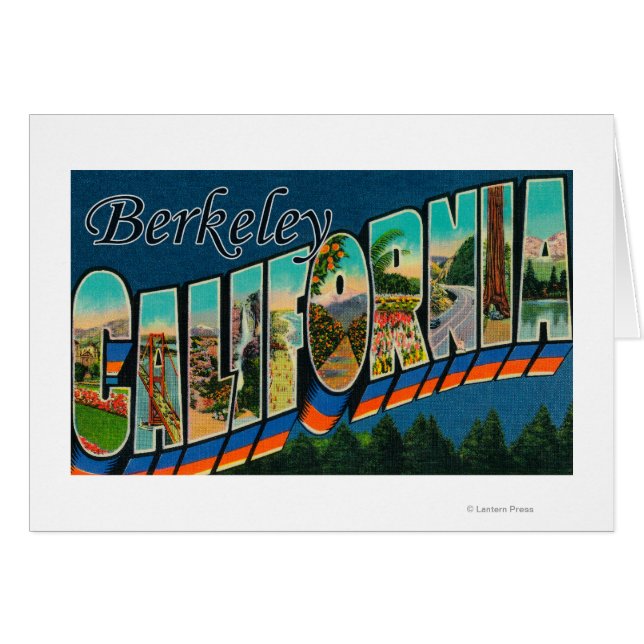 Berkeley, California - Escenas de letras grandes (Anverso (Horizontal))