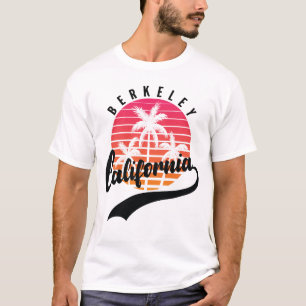 Berkeley, camiseta de los hombres del Retro Sunset