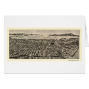 Berkeley, mapa panorámico de CA - 1909