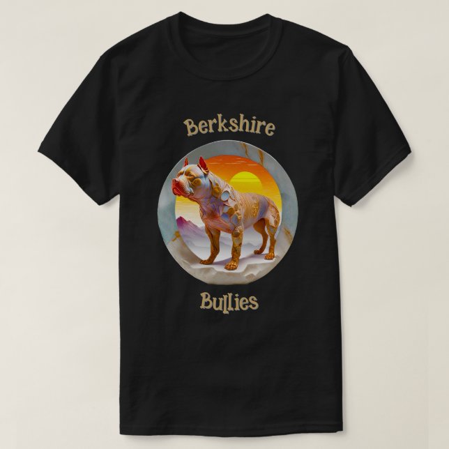 Berkshire Bullies Pit Bull 12a Camiseta (Diseño del anverso)