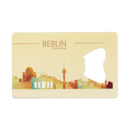 Berlín, Alemania Abridor de frascos de tarjeta de