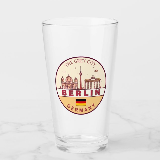 Berlin Alemania City Skyline Emblem (Anverso)