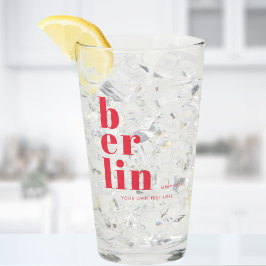 Berlín Alemania fiesta cerveza Tumbler de vidrio