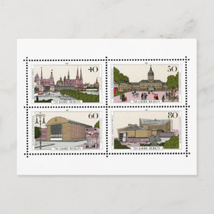 Berlín antiguo, Alemania, sello postal emblemático
