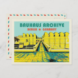 Berlín, Archivo Bahaus, postal de Alemania