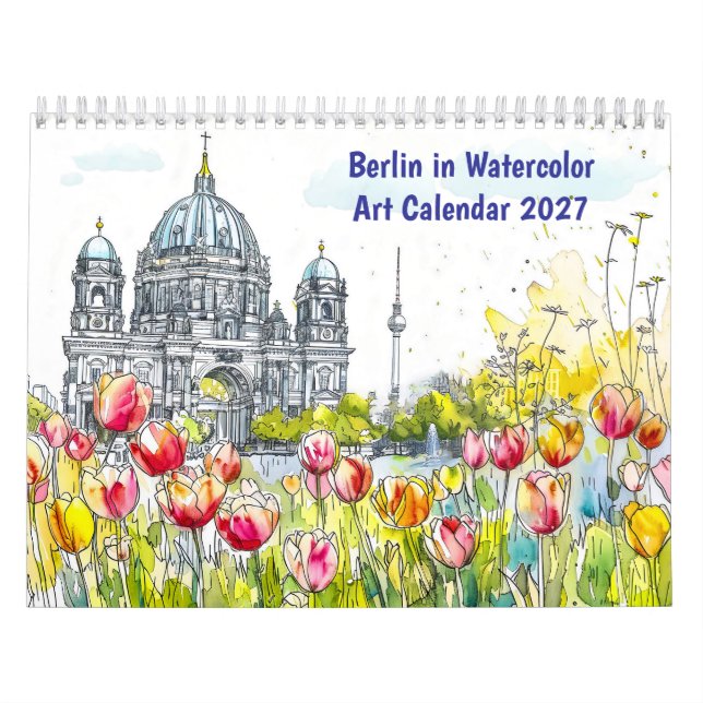 Berlín en Acuarela – Calendario de Arte (Tapa)