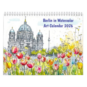 Berlín en Acuarela – Calendario de Arte 2026