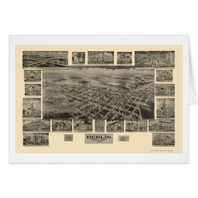 Berlín, mapa panorámico del PA - 1905 (Anverso (Horizontal))