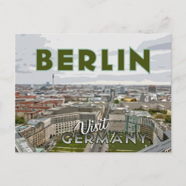 Berlín, postal de la serie Visita... (Anverso)