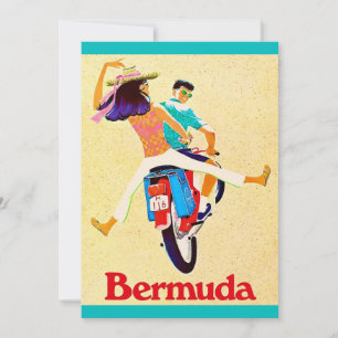 Bermuda en bicicleta 5x7 tarjeta postal grande