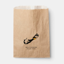 Bermudas Boda Favor Trate Sacks, Bolsas de Regalo
