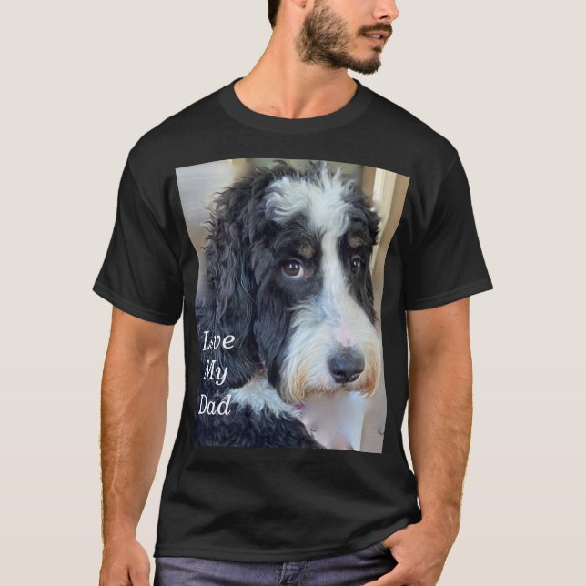 Bernedoodle ama a mi padre camiseta (Anverso)