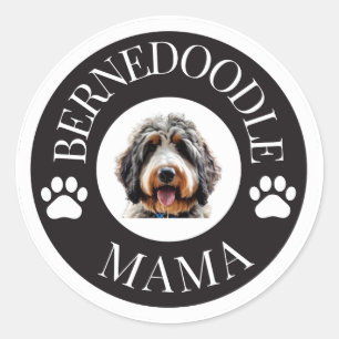 Bernedoodle Mama Pegatina