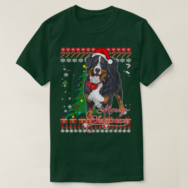 Bernese Mountain Dog Navidades feos suéter  (Diseño del anverso)