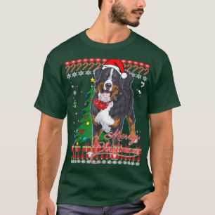 Bernese Mountain Dog Navidades feos suéter
