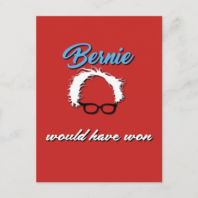 Bernie Sander habría ganado la postal de la protes (Anverso)