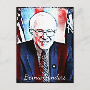 Bernie Sanders apoya la tarjeta postal de arte dig