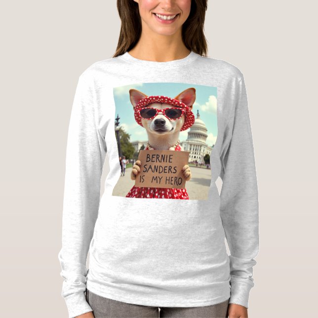 Bernie Sanders es mi camiseta de héroe (Anverso)