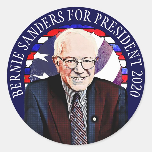 Bernie Sanders para Pegatinas de apoyo a la presid (Anverso)