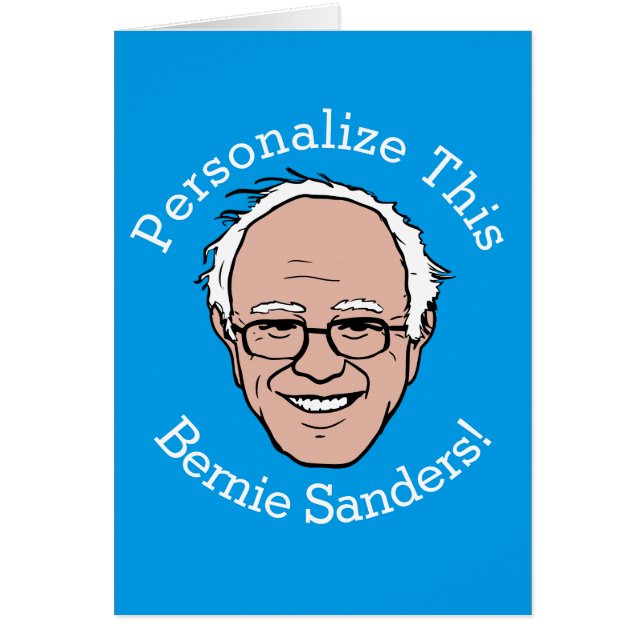 Bernie Sanders Personalizado Face, PERSONALIZADA (Frente)