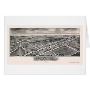 Bernville, mapa panorámico del PA - 1898