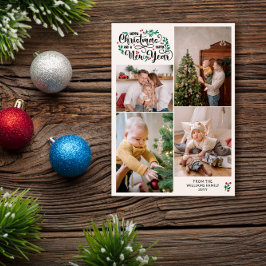 Berries 4 fotos Feliz Navidad Año Nuevo