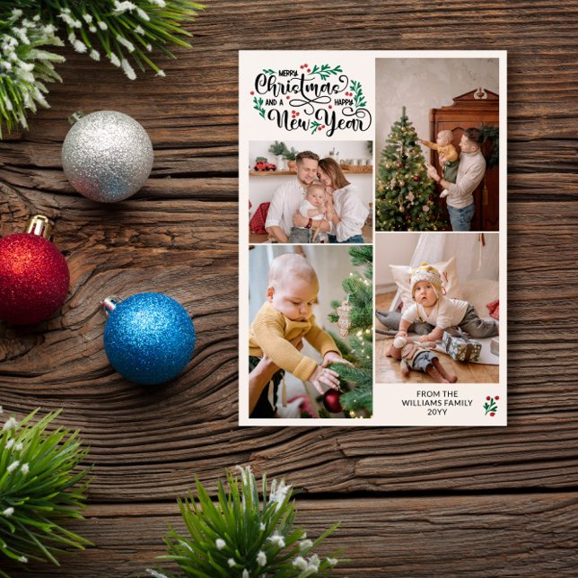 Berries 4 fotos Feliz Navidad Año Nuevo (Subido por el creador)