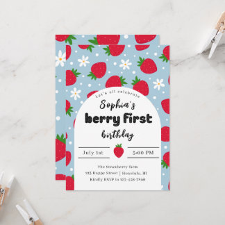 Berry 1ª invitación de cumpleaños