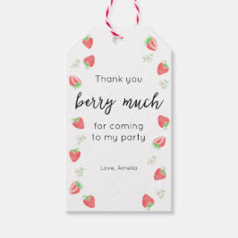 Berry 1er cumpleaños | Etiqueta de regalo de agrad