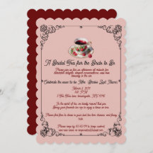 Berry Beautiful Bridal Shower Tea Invitación a la 