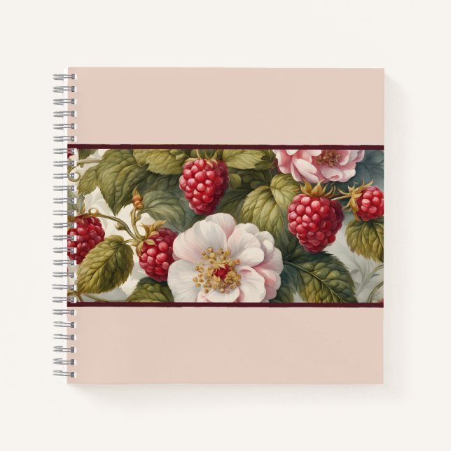 Berry Beautiful Garden Fiesta: Cuaderno cuadrado (Anverso)