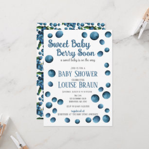 Berry Berry Berry Berry pronto Invitación a Baby S