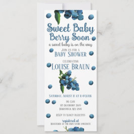Berry Berry Berry Berry pronto Invitación a Baby S