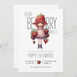 Berry Berry Sweet Birthday Party Invitación