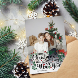 Berry Big Photo Merry Navidad Feliz Año Nuevo