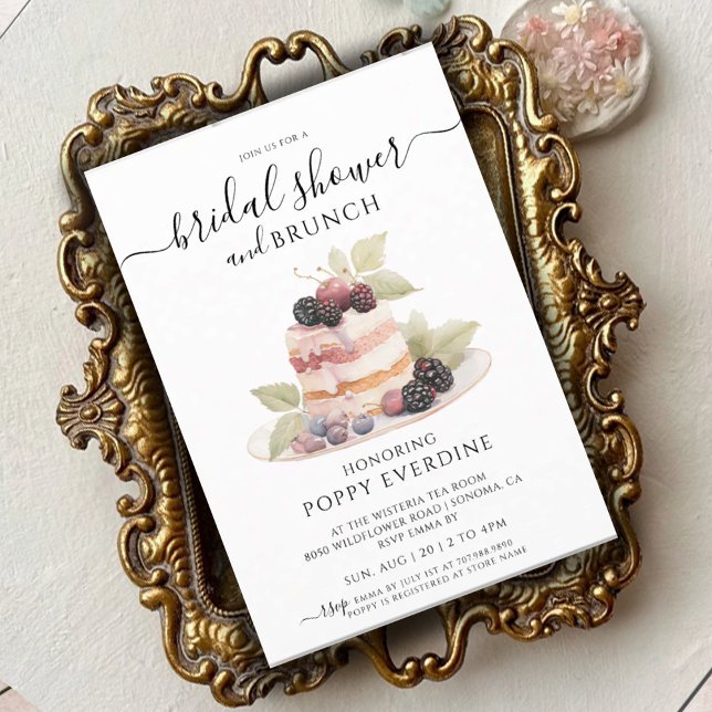 Berry Bliss Bridal Shower Brunch Invitación (Subido por el creador)