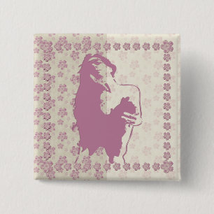 Berry Blossom - botón Pin