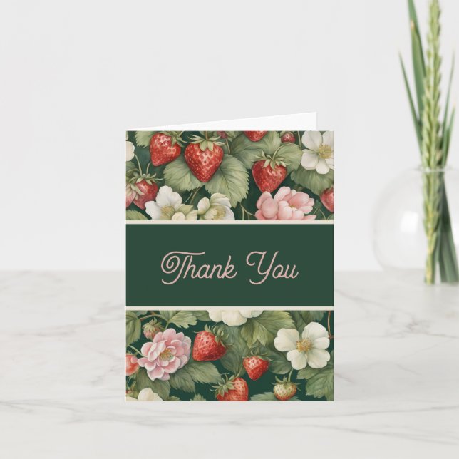 "Berry enamorada" tarjeta de agradecimiento de fre (Anverso)