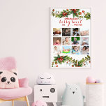 Berry First Birthday 12 meses Collage de fotos par<br><div class="desc">Fiesta del primer cumpleaños de fresa | Berry First Birthday for Baby Girl Collage de fotos El diseño presenta fresas acuarelas en el fondo y texto personalizado con fresa y plantilla de collage de fotos durante 12 meses. Añade 12 fotos de tu bebé y haz que esta sea tu memoria...</div>