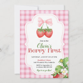 Berry First Birthday Invitación a primer cumpleaño