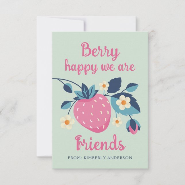 Berry Happy Valentine Day Card (Anverso)